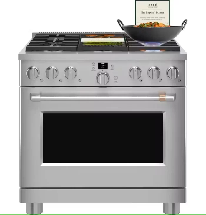 Café™ 36" Smart All-Gas Commercial-Style Range with 6 Burners (Natural Gas) - Image 7