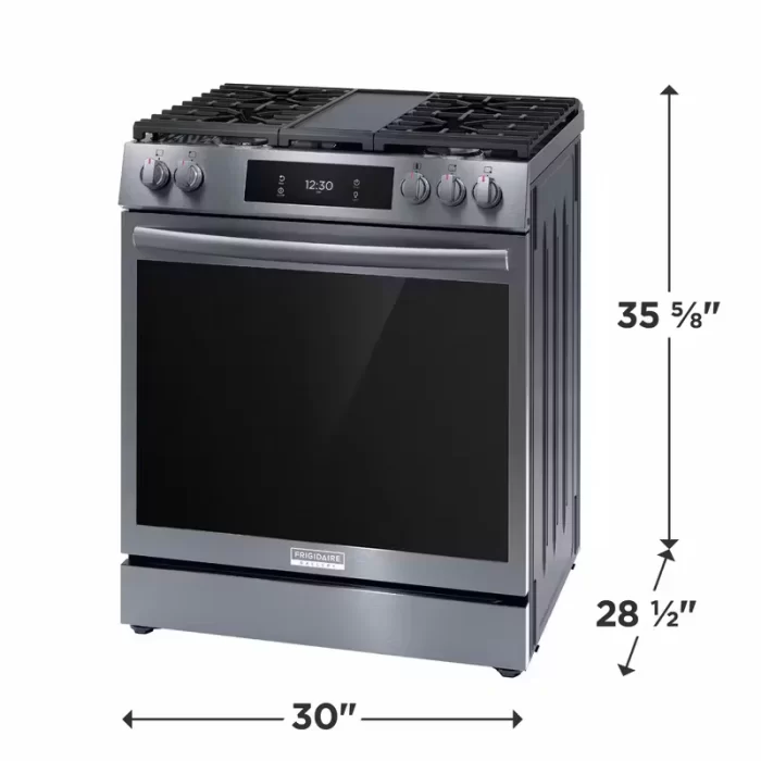 Frigidaire Gallery 30" Front Control Gas Range with Total Convection - Image 2