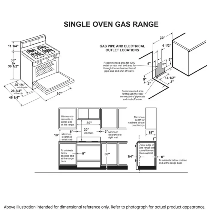 GE® 30" Free-Standing Gas Range - Image 2