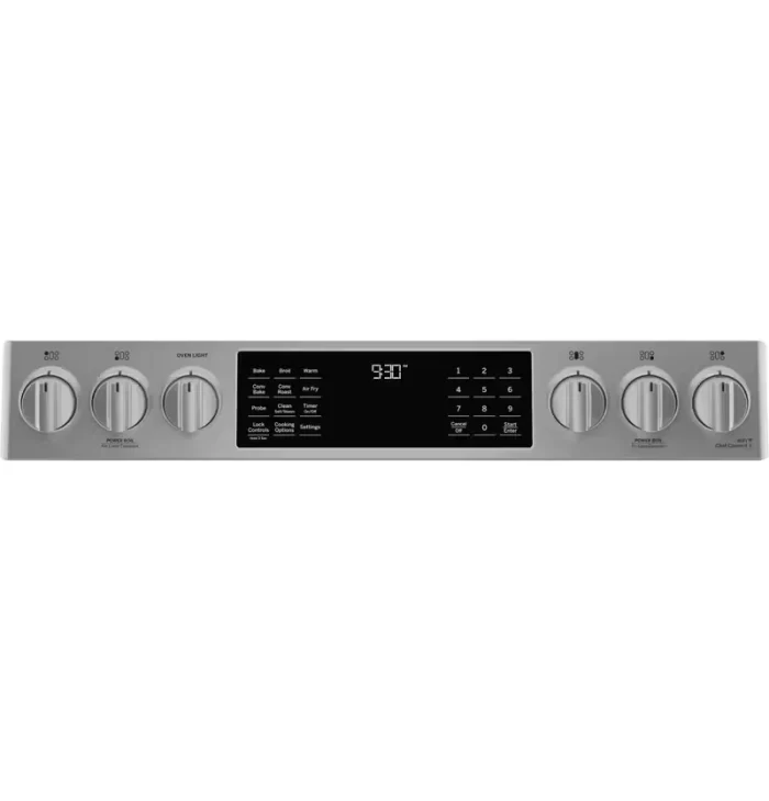 GE Profile™ 30" Smart Slide-In Front-Control Gas Fingerprint Resistant Range with No Preheat Air Fry - Image 2