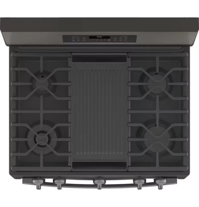 GE Profile™ 30" Free-Standing Gas Double Oven Convection Range with No Preheat Air Fry - Image 2