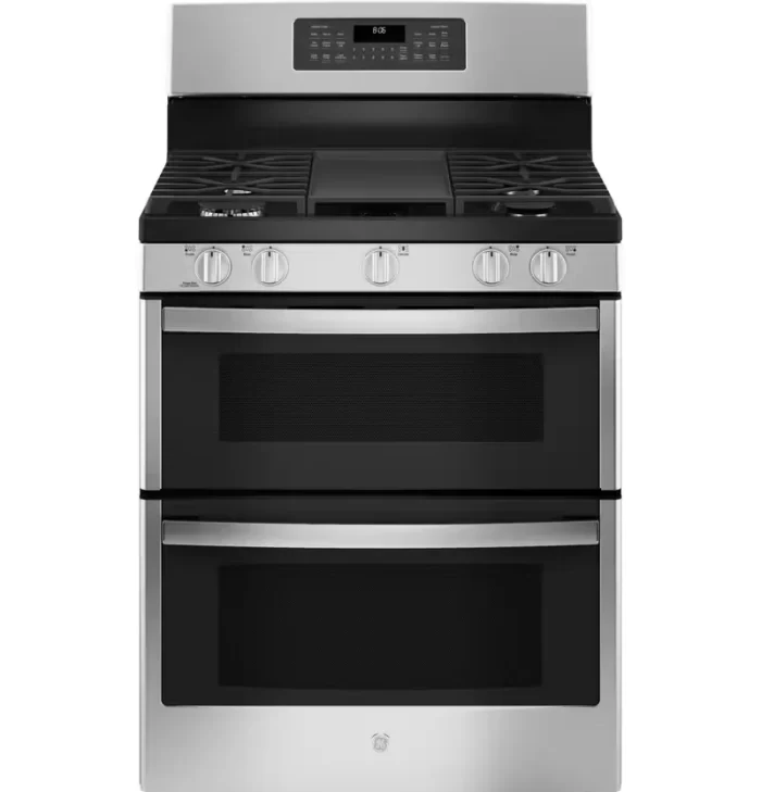 GE® 30" Free-Standing Gas Double Oven Convection Range