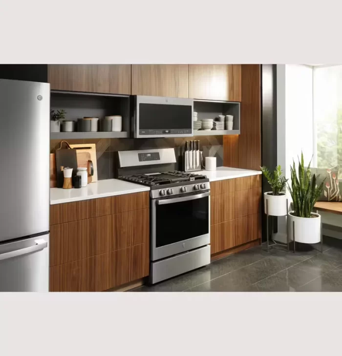 GE Profile™ Smart 30" Free-Standing Self Clean Gas Fingerprint Resistant Range with No Preheat Air Fry - Image 2