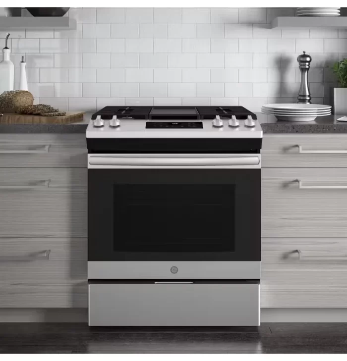 GE® 30" Slide-In Front Control Gas Range - Image 5