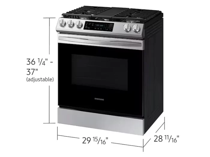 6.0 cu. ft. Smart Slide-in Gas Range with Air Fry & Convection in Fingerprint Resistant Stainless Steel - Image 2