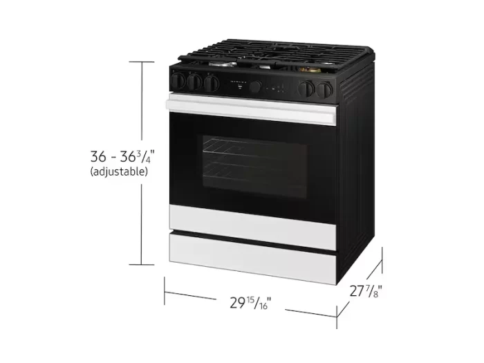 Bespoke 6.0 cu. ft. Smart Slide-In Gas Range with Smart Oven Camera & Illuminated Precision Knobs in Stainless Steel - Image 5