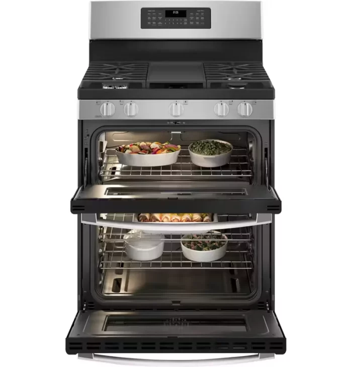 GE® 30" Free-Standing Gas Double Oven Convection Range - Image 5