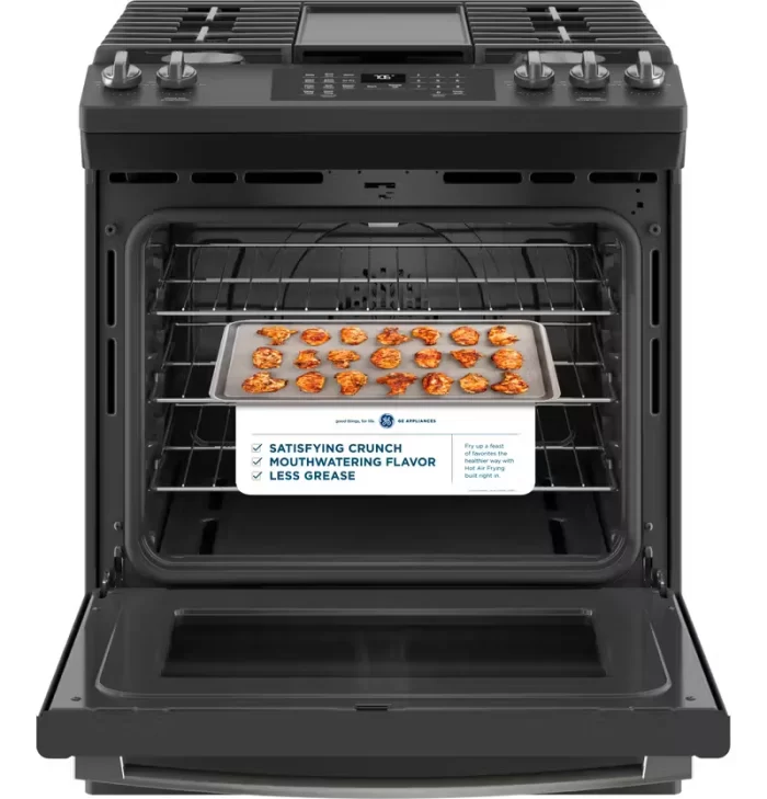 GE® 30" Slide-In Front-Control Convection Gas Range with No Preheat Air Fry - Image 12