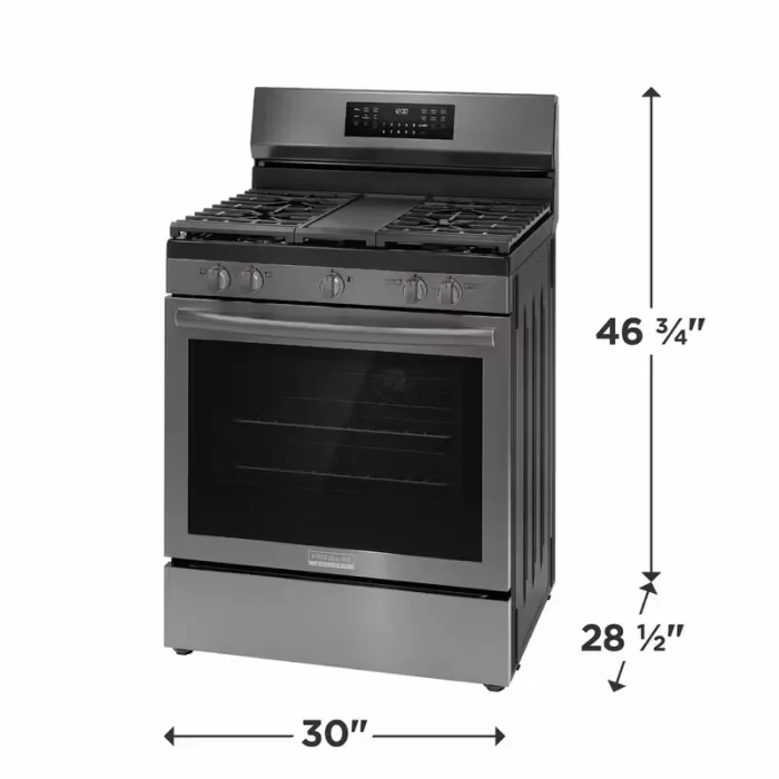 Frigidaire Gallery 30" Rear Control Gas Range with Total Convection - Image 6