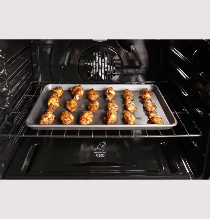 GE Profile™ 30" Free-Standing Gas Double Oven Convection Range with No Preheat Air Fry - Image 9