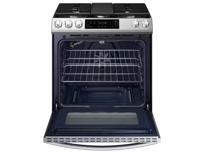 6.0 cu. ft. Smart Slide-in Gas Range with Convection in Stainless Steel - Image 2