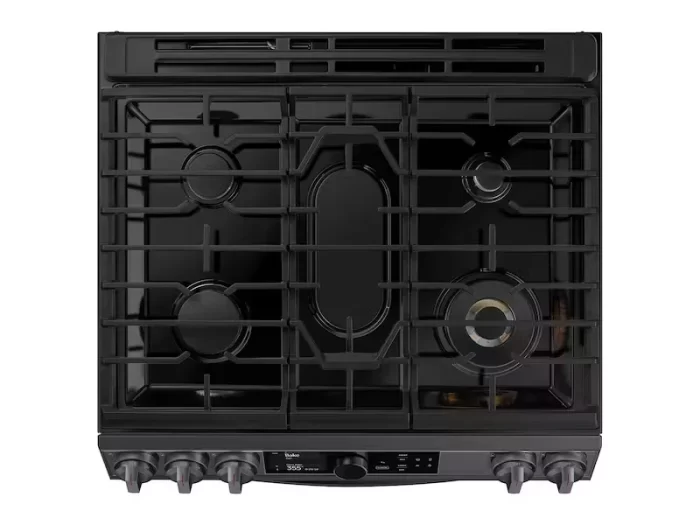 6.3 cu. ft. Flex Duo™ Front Control Slide-in Dual Fuel Range with Smart Dial, Air Fry, and Wi-Fi in Black Stainless Steel - Image 3