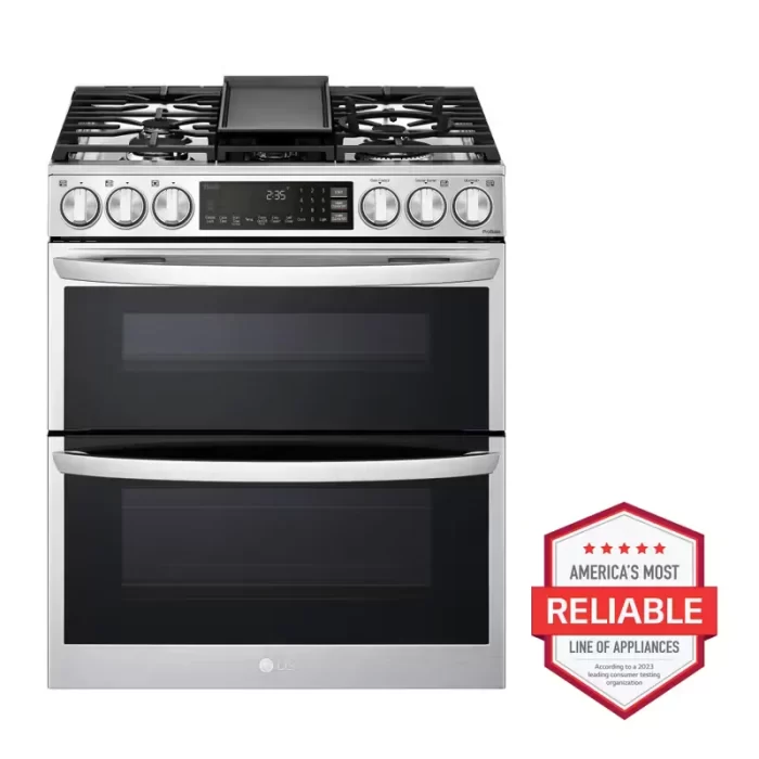 6.9 cu. ft. Smart Gas Double Oven Slide-in Range with InstaView®, ProBake® Convection, Air Fry, and Air Sous Vide - Image 4