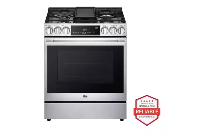 LG Studio - LG STUDIO 6.3 cu. ft. InstaView® Gas Slide-in Range with ProBake Convection® and Air Fry