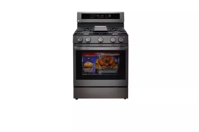 5.8 cu ft. Smart Wi-Fi Enabled True Convection InstaView® Gas Range with Air Fry - Image 4