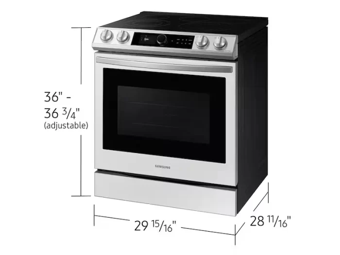 Bespoke Smart Slide-in Gas Range 6.0 cu. ft. with Smart Dial, Air Fry & Wi-Fi in White Glass - Image 2