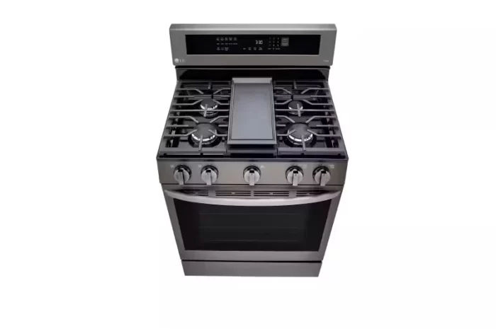 5.8 cu ft. Smart Wi-Fi Enabled True Convection InstaView® Gas Range with Air Fry - Image 5