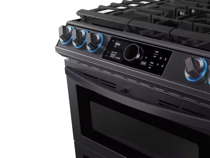 6.0 cu ft. Smart Slide-in Gas Range with Flex Duo™, Smart Dial & Air Fry in Black Stainless Steel - Image 5