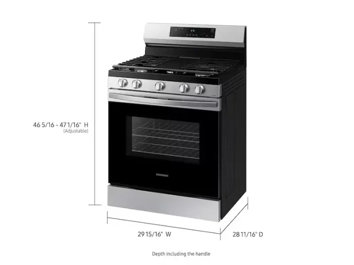 6.0 cu. ft. Smart Freestanding Gas Range with Integrated Griddle in Stainless Steel - Image 5