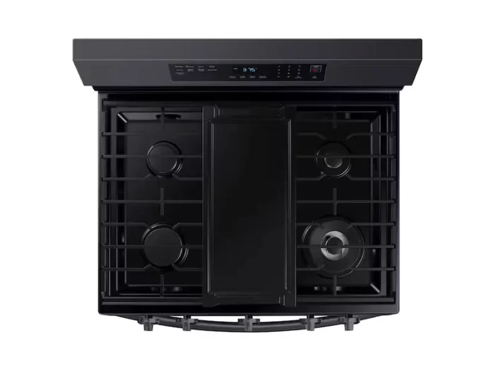 6.0 cu. ft. Smart Freestanding Gas Range with No-Preheat Air Fry & Convection in Black Stainless Steel - Image 3