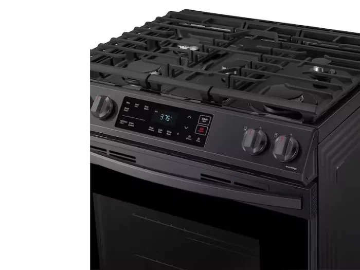 6.0 cu. ft. Smart Slide-in Gas Range in Black Stainless Steel - Image 3