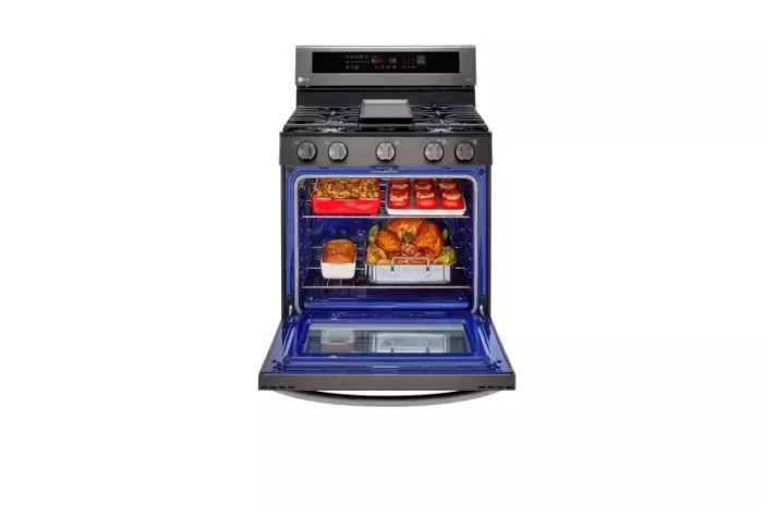 5.8 cu ft. Smart Wi-Fi Enabled True Convection InstaView® Gas Range with Air Fry - Image 7