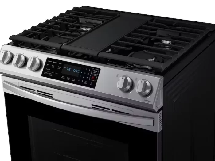 6.0 cu. ft. Smart Slide-in Gas Range with Convection in Stainless Steel - Image 3