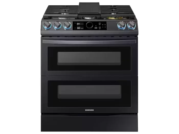 6.0 cu ft. Smart Slide-in Gas Range with Flex Duo™, Smart Dial & Air Fry in Black Stainless Steel