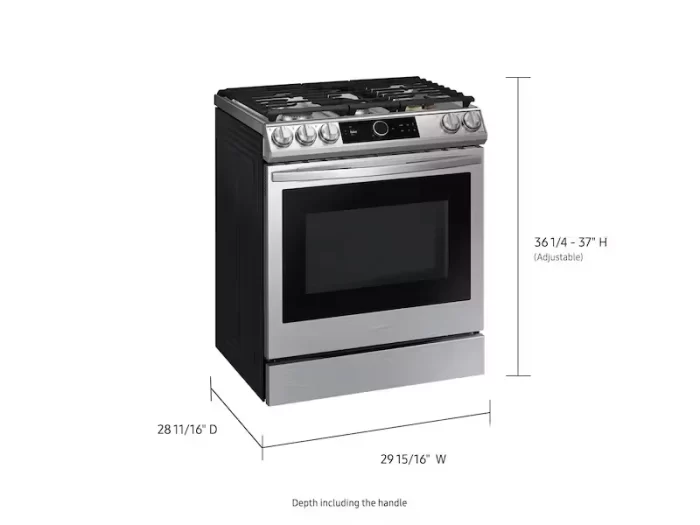 6.0 cu ft. Smart Slide-in Gas Range with Smart Dial & Air Fry in Stainless Steel - Image 4