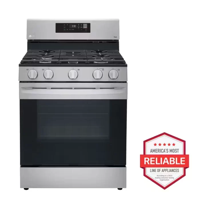 5.8 cu ft. Smart Wi-Fi Enabled Gas Range with EasyClean®