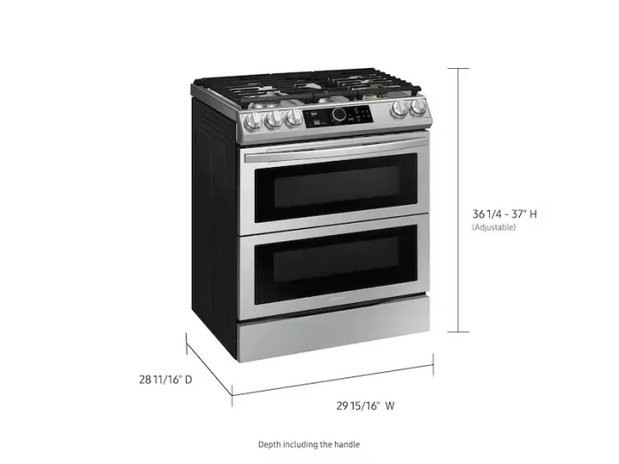 6.3 cu. ft. Flex Duo™ Front Control Slide-in Dual Fuel Range with Smart Dial, Air Fry, and Wi-Fi in Stainless Steel - Image 4