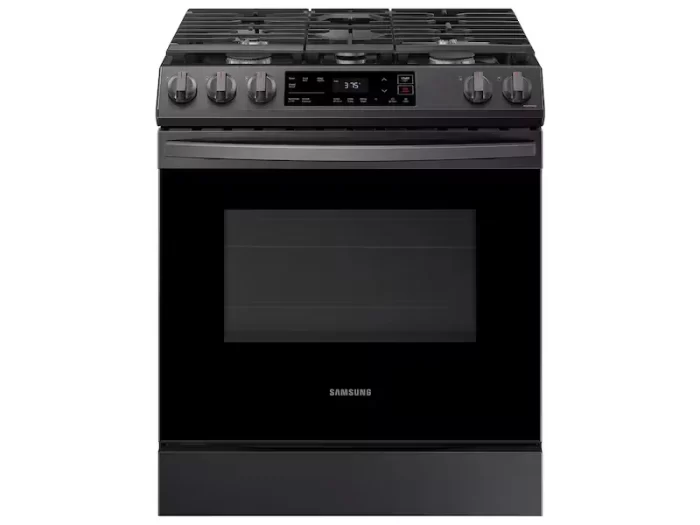 6.0 cu. ft. Smart Slide-in Gas Range in Black Stainless Steel