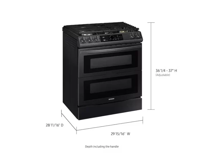 6.3 cu. ft. Flex Duo™ Front Control Slide-in Dual Fuel Range with Smart Dial, Air Fry, and Wi-Fi in Black Stainless Steel - Image 5