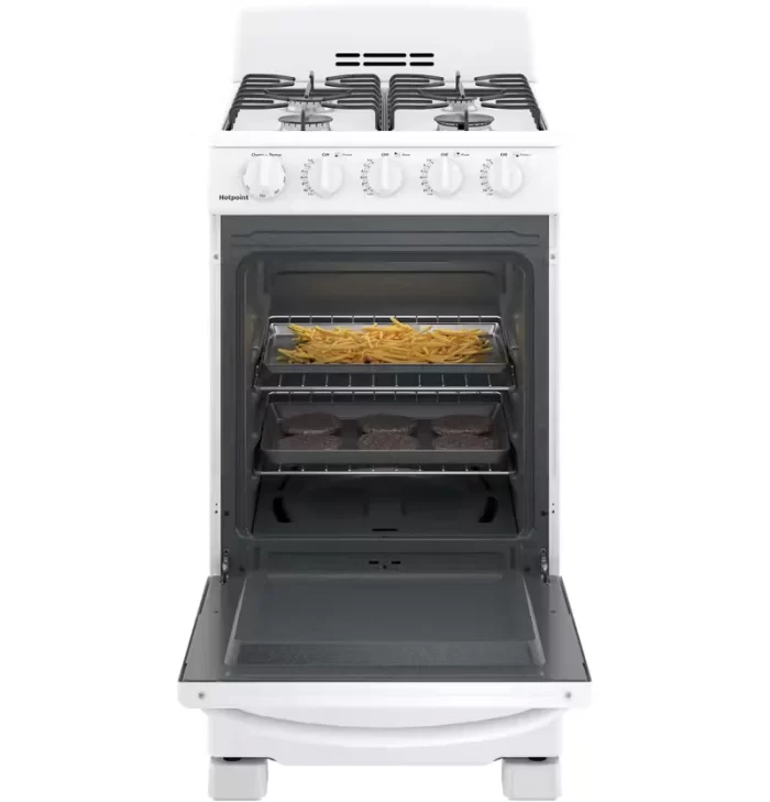 Hotpoint® 20" Front-Control Free-Standing Gas Range with Sealed Burners - Image 3