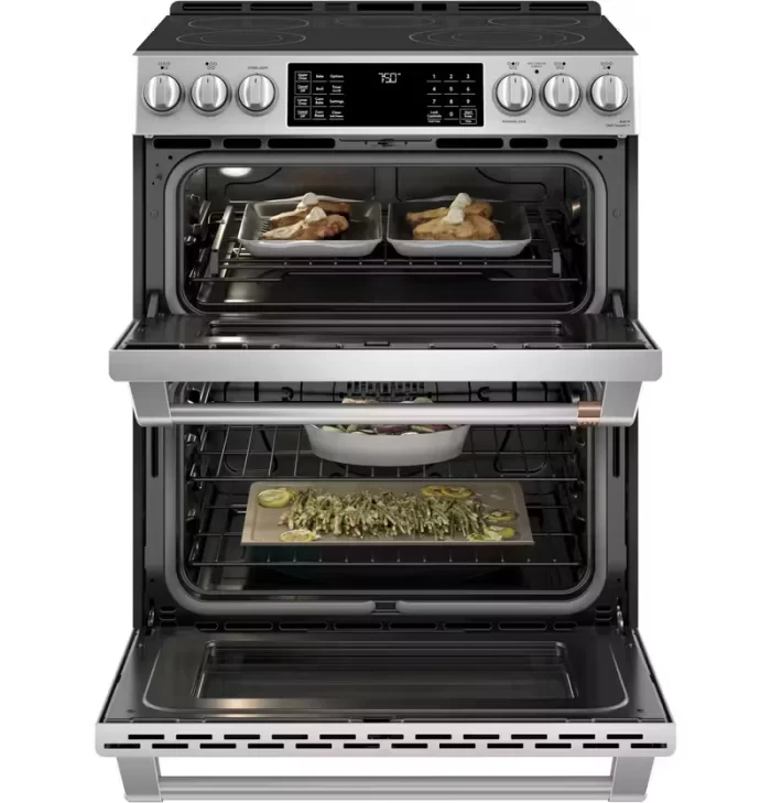 Café™ 30" Smart Slide-In, Front-Control, Radiant and Convection Double-Oven Range - Image 2