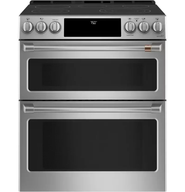 Café™ 30" Smart Slide-In, Front-Control, Radiant and Convection Double-Oven Range