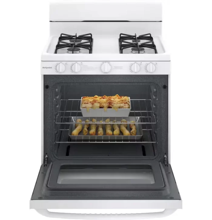 Hotpoint® 30" Free-Standing Gas Range with Cordless Battery Ignition - Image 4