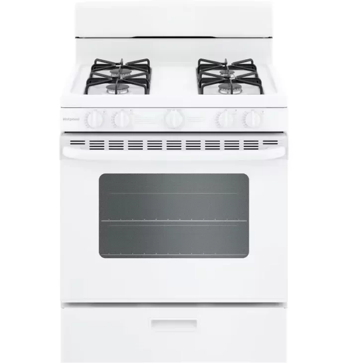 Hotpoint® 30" Free-Standing Gas Range with Cordless Battery Ignition