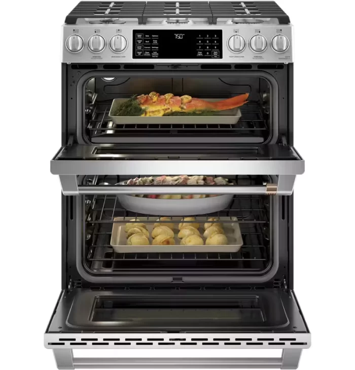 Café™ 30" Smart Slide-In, Front-Control, Gas Double-Oven Range with Convection - Image 7