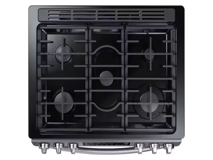 5.8 cu. ft. Slide-in Gas Range with Convection in Black Stainless Steel - Image 4