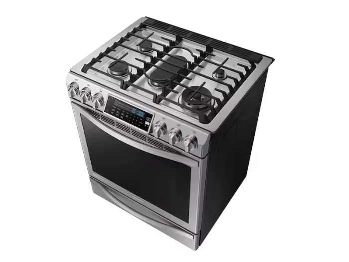 5.8 cu. ft. Chef Collection Slide-in Gas Range with True Convection in Stainless Steel - Image 2