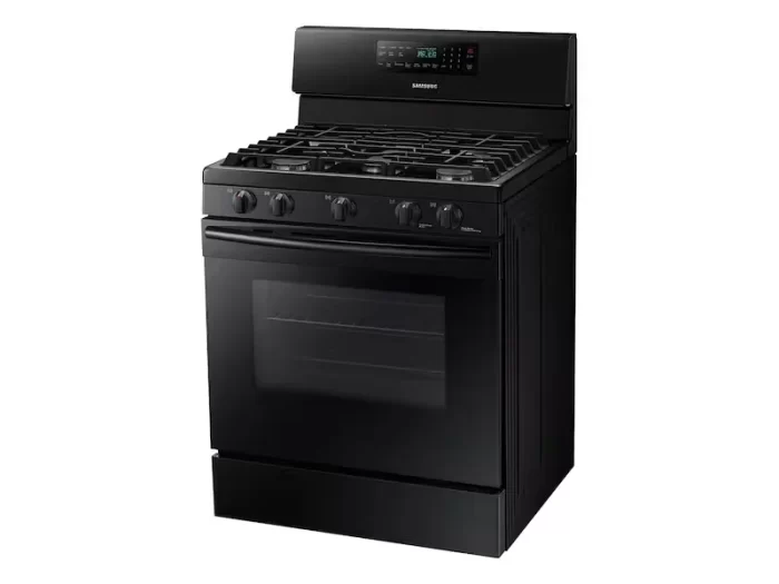 5.8 cu. ft. Freestanding Gas Range with Convection in Black - Image 3