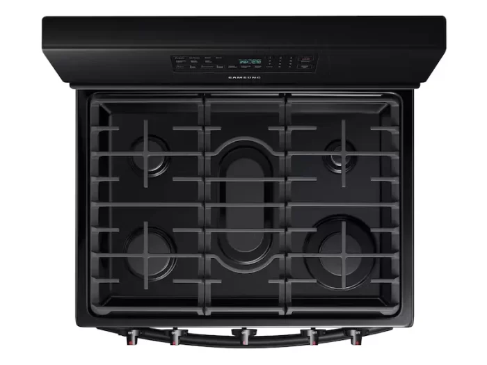 5.8 cu. ft. Freestanding Gas Range with Convection in Black - Image 5