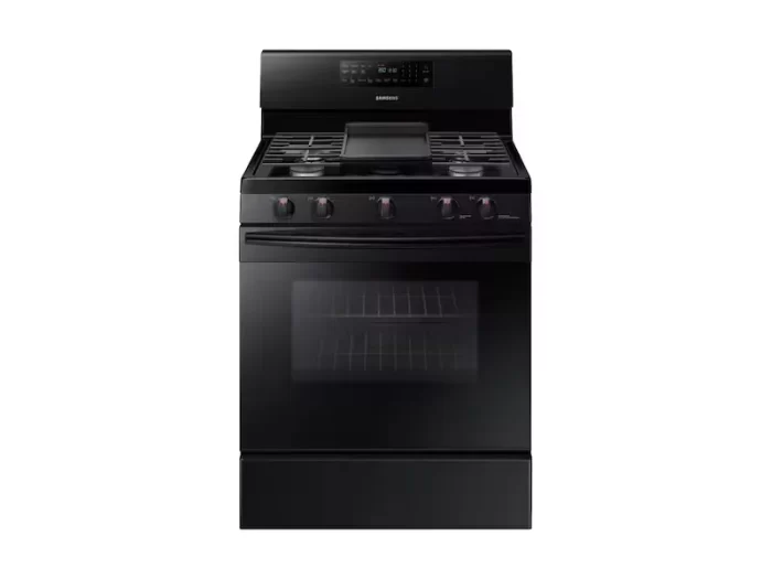 5.8 cu. ft. Freestanding Gas Range with Convection in Black