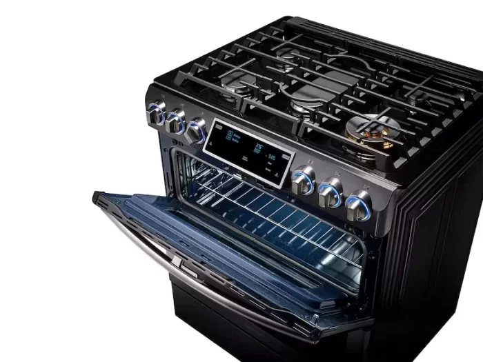 5.8 Cu. Ft. Slide-in Gas Range With Flex Duo™ & Dual Door In Black 