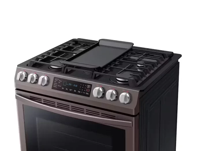 5.8 cu. ft. Slide-in Gas Range with Convection in Tuscan Stainless Steel - Image 2