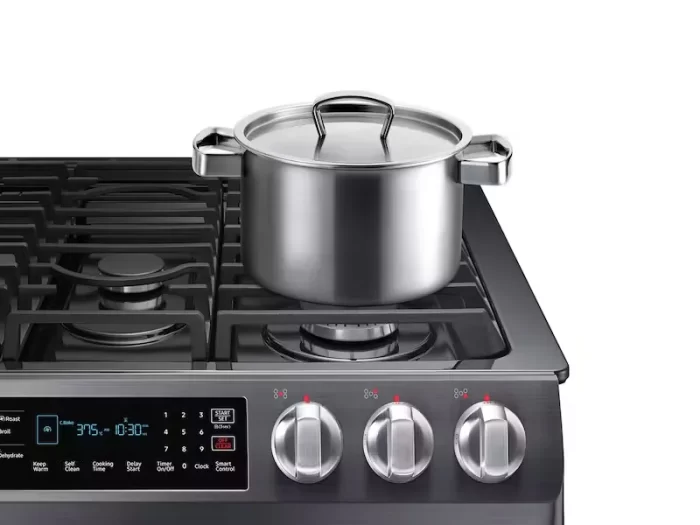 5.8 cu. ft. Slide-in Gas Range with Convection in Black Stainless Steel - Image 6