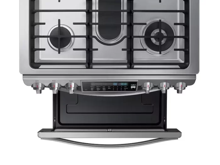 5.8 cu. ft. Chef Collection Slide-in Gas Range with True Convection in Stainless Steel - Image 4