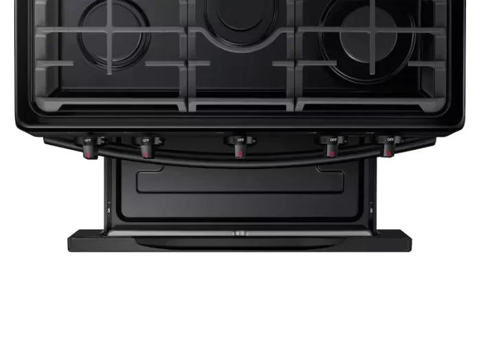 5.8 cu. ft. Freestanding Gas Range with Convection in Black - Image 7